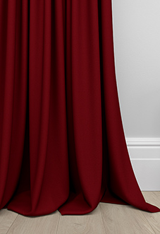 Faux Suede, Red - Made to Measure Curtains